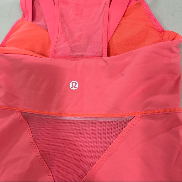 Lululemon Running In The City Tank Orangeish Size 2 - Picture 8 of 15